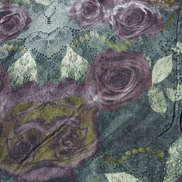 Mlle Gabrielle floral purple rose print overlay dress Sz 2x NWOT - Picture 6 of 7